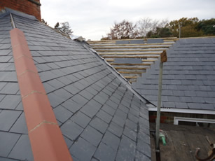 New slate roof